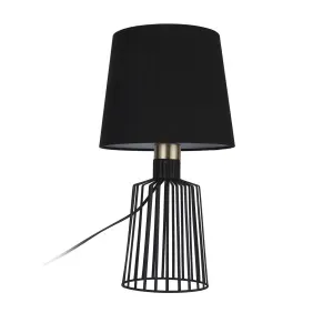 Domus Ashley Black Wire Cage Table Lamp (E27) Small by Domus, a Table & Bedside Lamps for sale on Style Sourcebook