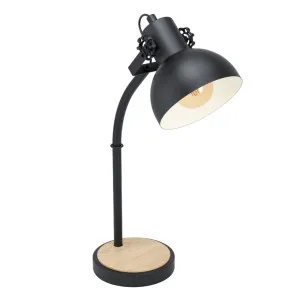 Eglo Lubenham Table Lamp (E27) Black by Eglo, a Table & Bedside Lamps for sale on Style Sourcebook