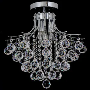 Pearl 40 Chrome Crystal Close to Ceiling Light 3 Light by Illuminati, a LED Lighting for sale on Style Sourcebook