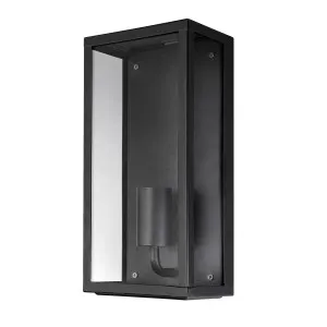 Black Martec Vancouver Exterior Wall Light IP44 (E27) Large by Martec, a Wall Lighting for sale on Style Sourcebook