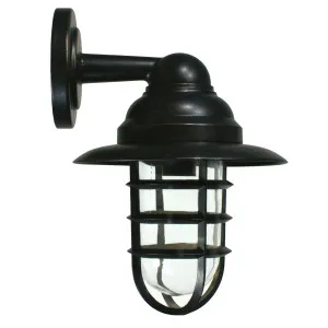 Lode Cage Pier Exterior Wall Light IP44 Antique Bronze by Lode International, a Outdoor Lighting for sale on Style Sourcebook