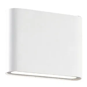 White Martec Integra LED CCT Exterior Up/Down Wall Light IP54 6W by Martec, a LED Lighting for sale on Style Sourcebook