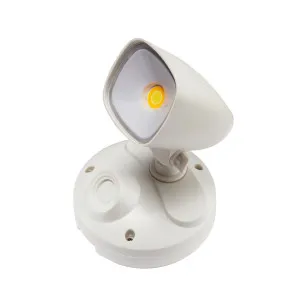 Martec Ranger 12W Tri-Colour Adjustable LED Exterior Wall Light IP54 White by Martec, a Outdoor Lighting for sale on Style Sourcebook