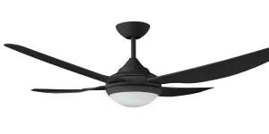 Royale 2 52" (1320mm) with 18W LED Indoor/Outdoor Ceiling Fan Black by Ventair, a Ceiling Fans for sale on Style Sourcebook