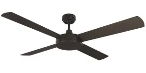 Luna 52" 1300mm Timber Bladed Ceiling Fan Black by Mercator, a Ceiling Fans for sale on Style Sourcebook