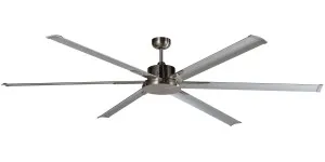 Martec Albatross 84" DC Industrial Style Ceiling Fan With Remote Brushed Nickel by Martec, a Ceiling Fans for sale on Style Sourcebook