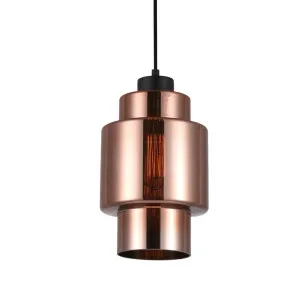 CLA Lamina Copper Glass Pendant With E27 Light Double Cylinder by Compact Lamps Australia, a Pendant Lighting for sale on Style Sourcebook