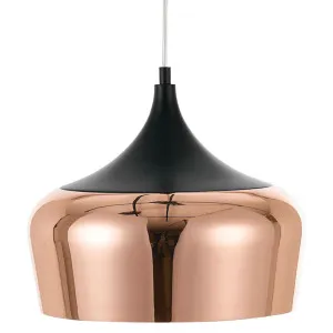 Polk Copper Shade With Black Pendant Light (E27) Medium by Telbix, a Pendant Lighting for sale on Style Sourcebook