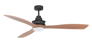 Mercator Clarence 56" Ceiling Fan With 13W CCT LED Light Oil Rubbed Bronze and Dark Timber by Mercator, a Ceiling Fans for sale on Style Sourcebook