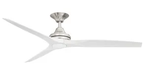 ThreeSixty Spitfire 2 60" Polymer Blade with Brushed Nickel Motor Ceiling Fan White Wash Blade by ThreeSixty, a Ceiling Fans for sale on Style Sourcebook