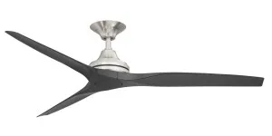 ThreeSixty Spitfire 2 60" Polymer Blade with Brushed Nickel Motor Ceiling Fan Black Blade by ThreeSixty, a Ceiling Fans for sale on Style Sourcebook