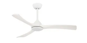 Claro Sleeper 48" (1220mm) Solid Timber DC Ceiling Fan No Light with Remote Matte White by Claro, a Ceiling Fans for sale on Style Sourcebook