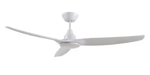 Ventair Skyfan 60" (1500mm) DC Ceiling Fan with 20W Tri Colour LED Light and DC Wall Control White by Ventair, a Ceiling Fans for sale on Style Sourcebook