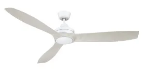 Mercator Lora 60" DC Ceiling Fan And Remote White and Whitewash by Mercator, a Ceiling Fans for sale on Style Sourcebook