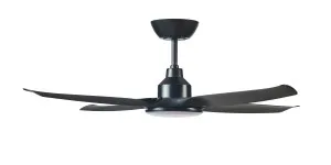 Ventair Skyfan 48" (1200mm) 4 Blade DC Ceiling Fan with 20W Tri Colour LED Light and Remote Black by Ventair, a Ceiling Fans for sale on Style Sourcebook