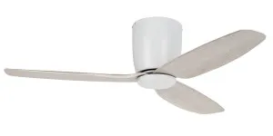 Eglo Seacliff 44" 1120mm Low Profile DC Ceiling Fan White & Oak by Eglo, a Ceiling Fans for sale on Style Sourcebook