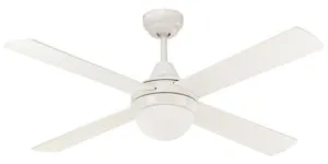 Mercator Lonsdale 48" 1200mm AC Ceiling Fan with Light (B22) and Remote White by Mercator, a Ceiling Fans for sale on Style Sourcebook