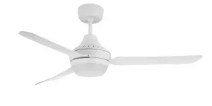 Ventair Stanza 48" (1220mm) Ceiling Fan with Light (B22) White by Ventair, a Ceiling Fans for sale on Style Sourcebook