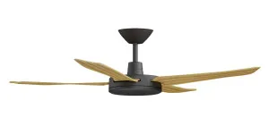 Calibo Enviro 52" (1320mm) DC Ceiling Fan and Remote Black & Bamboo by Calibo, a Ceiling Fans for sale on Style Sourcebook