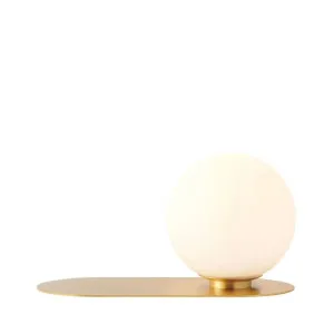 Mayfield Anders Table Lamp (E27) Satin Brass by Mayfield, a Table & Bedside Lamps for sale on Style Sourcebook