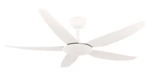 Brilliant Amari 56" (1420mm) Indoor/Outdoor Coastal Ceiling Fan and Remote White by Brilliant, a Ceiling Fans for sale on Style Sourcebook