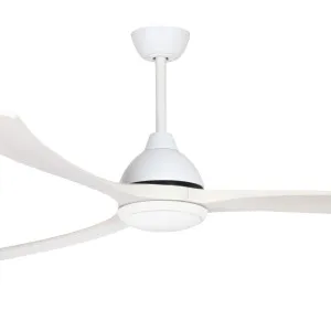 Fanco Sanctuary DC 70" Solid Timber Blade Indoor/Outdoor Ceiling Fan with 24W CCT LED Light and Remote White & Whitewash by Fanco, a Ceiling Fans for sale on Style Sourcebook