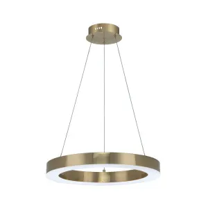 Brass Medine Mercator Ring LED Pendant Light Small by Mercator, a Pendant Lighting for sale on Style Sourcebook