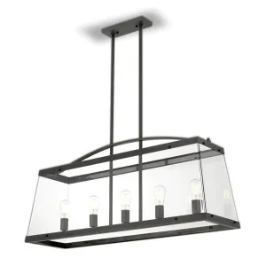 Black Telbix Colair Pendant Light (E27) 5 Light by Telbix, a Pendant Lighting for sale on Style Sourcebook