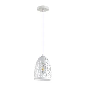 CLA Escama Cage Pendant (E27) White by Compact Lamps Australia, a Pendant Lighting for sale on Style Sourcebook