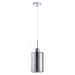 CLA Oblong Iron & Chrome Dotted Pendant Lights (E27) 1 Light by Compact Lamps Australia, a Pendant Lighting for sale on Style Sourcebook