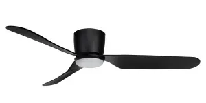 Brilliant Preston 48" Hugger Ceiling Fan & Remote with 20W LED CCT Light Black by Brilliant, a Ceiling Fans for sale on Style Sourcebook