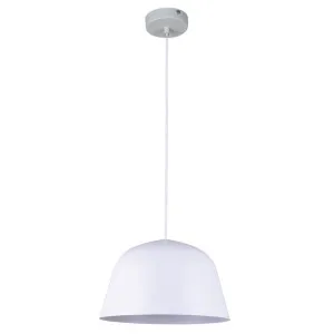 CLA Pastel Dome Pendant (E27) White by Compact Lamps Australia, a Pendant Lighting for sale on Style Sourcebook