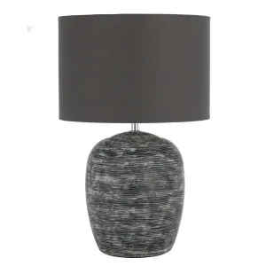 Telbix Dusty Ceramic Table Lamp (E27) Grey by Telbix, a Table & Bedside Lamps for sale on Style Sourcebook