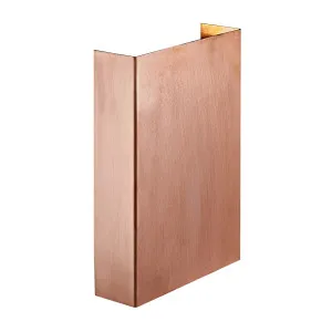 Nordlux Fold 15 IP54 Up/Down Wall Light Copper by Nordlux, a Outdoor Lighting for sale on Style Sourcebook