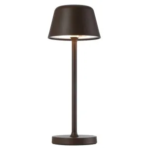 Telbix Briana Rechargeable LED Table Lamp Brown by Telbix, a Table & Bedside Lamps for sale on Style Sourcebook