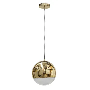 Gold Fiorentino Delida Two Tone Pendant Light (E27) 300mm by Fiorentino, a Pendant Lighting for sale on Style Sourcebook