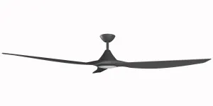 Calibo Smart CloudFan 72" (1830mm) ABS DC Ceiling Fan with 20W CCT LED Light and Remote Black by Calibo, a Ceiling Fans for sale on Style Sourcebook