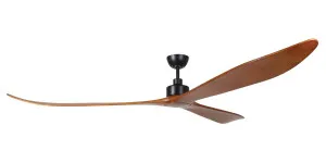 Eglo Currumbin 100" DC Timber Ceiling Fan with Remote Black & Merbau by Eglo, a Ceiling Fans for sale on Style Sourcebook