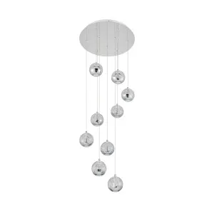 Telbix Segovia 9 Light LED Pendant Chrome by Telbix, a Pendant Lighting for sale on Style Sourcebook