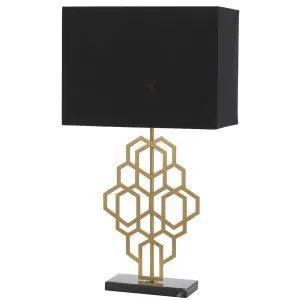 Telbix Akron Table Lamp Black by Telbix, a Table & Bedside Lamps for sale on Style Sourcebook