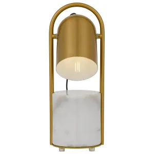 Telbix Fidel Table Lamp White & Gold by Telbix, a Table & Bedside Lamps for sale on Style Sourcebook