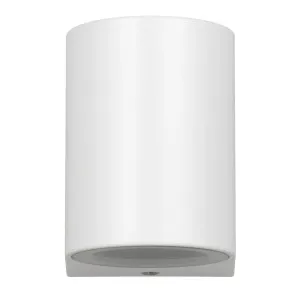 Telbix Eos II GU10 1 Light LED Fixed Wall Pillar White by Telbix, a Outdoor Lighting for sale on Style Sourcebook