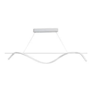 White Vencha Swirl Modern LED Pendant Light Small - Warm White by Vencha, a Pendant Lighting for sale on Style Sourcebook