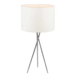 Telbix Denise Tripod With Cotton Shade Table Lamp White by Telbix, a Table & Bedside Lamps for sale on Style Sourcebook