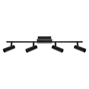 Eglo Black Tomares LED Adjustable Spotlight 4 Light Bar by Eglo, a LED Lighting for sale on Style Sourcebook