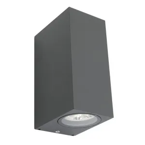 Cougar Brugge Up/Down Pillar Wall Light GU10 IP44 Charcoal by Cougar, a Outdoor Lighting for sale on Style Sourcebook