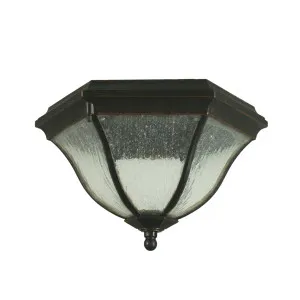 Lode Wickham Ripple Glass Under Eave Ceiling Light IP44 Antique Bronze by Lode International, a Outdoor Lighting for sale on Style Sourcebook