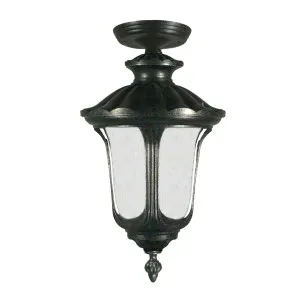 Lode Waterford Antique Black Under Eave Light IP44 Medium by Lode International, a Outdoor Lighting for sale on Style Sourcebook