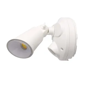 Martec Defender 10W Tri-Colour Double Adjustable LED Exterior Wall Light IP54 White by Martec, a Outdoor Lighting for sale on Style Sourcebook