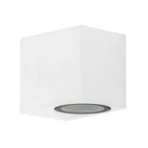 Accord Square White Exterior Wall Light IP54 240V GU10 5W Tri Colour by Havit, a Outdoor Lighting for sale on Style Sourcebook